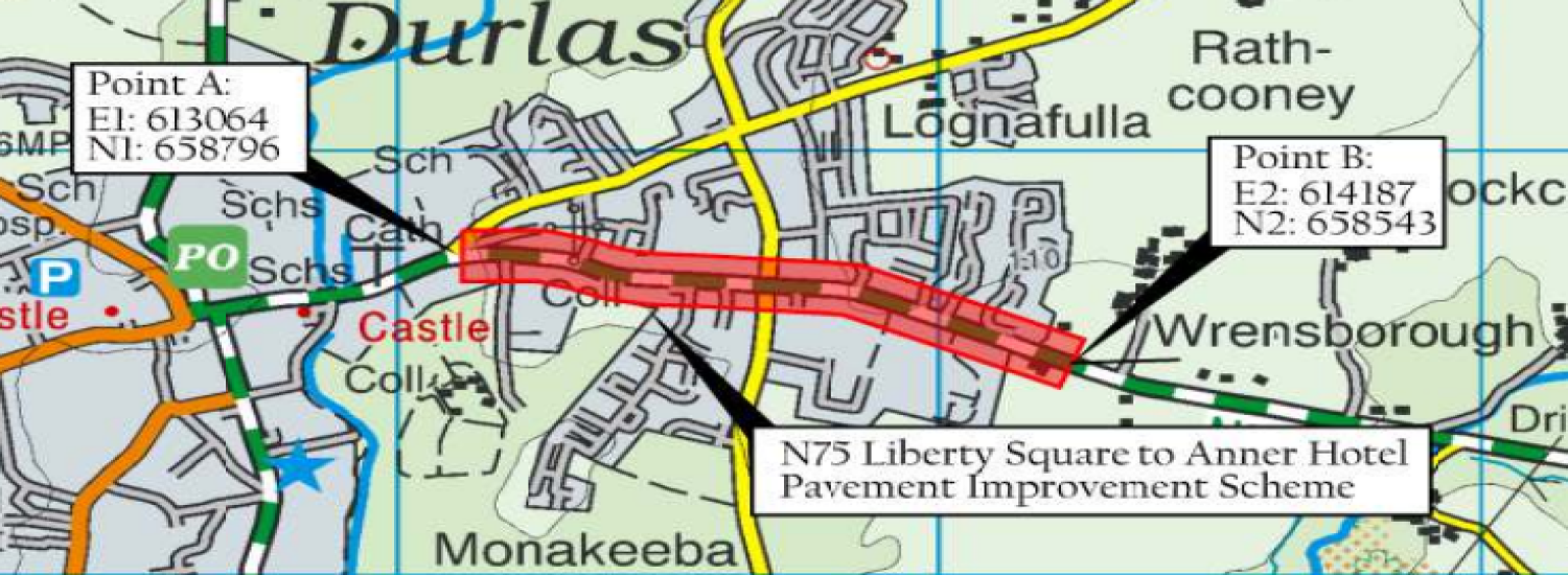 Liberty Square to Anner Hotel Pavement improvement scheme