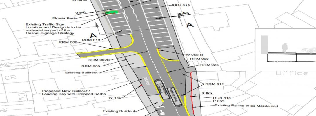 Proposed Pedestrian Improvement Works at Ladyswell Street R639 Cashel and The Kiln R660 Cashel