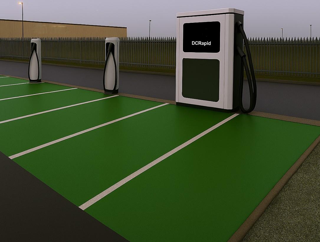 Artist impression of the new EV Charge Point